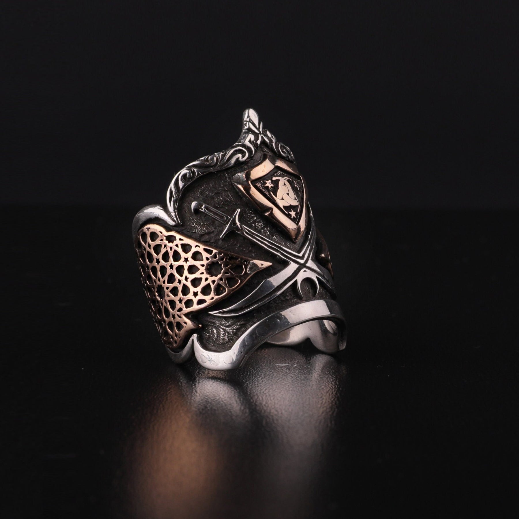 Custom Sword Archer Silver Ring