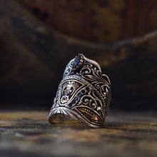 Görseli Galeri görüntüleyiciye yükleyin, Double Headed Eagle Archer Ring Men
