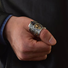 Görseli Galeri görüntüleyiciye yükleyin, Double Headed Eagle Archer Ring Men
