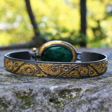 Görseli Galeri görüntüleyiciye yükleyin, Emerald Gemstone Sterling Silver Bracelet
