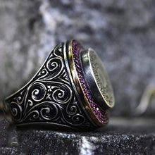 Görseli Galeri görüntüleyiciye yükleyin, Handcrafted Amulet Silver Ring
