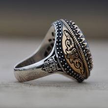 Görseli Galeri görüntüleyiciye yükleyin, Handmade Black Zircon Silver Ring
