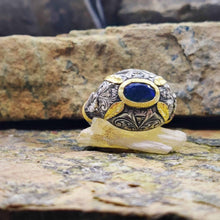 Görseli Galeri görüntüleyiciye yükleyin, Exclusive Design Genuine Opal 24 ct Gold Ring
