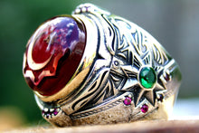 Görseli Galeri görüntüleyiciye yükleyin, Islam Ring With Star and Crescent
