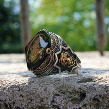 Görseli Galeri görüntüleyiciye yükleyin, Lion Head Sterling Silver Ring
