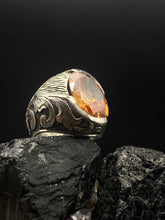 Görseli Galeri görüntüleyiciye yükleyin, Natural Brown Zircon Silver Ring
