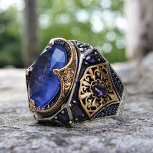 Görseli Galeri görüntüleyiciye yükleyin, Purple Tourmaline Gemstone Silver Ring
