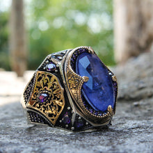 Görseli Galeri görüntüleyiciye yükleyin, Purple Tourmaline Gemstone Silver Ring
