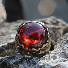 Görseli Galeri görüntüleyiciye yükleyin, Red Zircon Sterling Silver Ring
