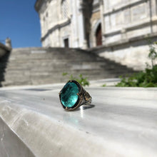 Görseli Galeri görüntüleyiciye yükleyin, Green Tourmaline Sterling Silver Ring
