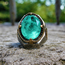 Görseli Galeri görüntüleyiciye yükleyin, Paraiba Tourmaline Sterling Silver Ring
