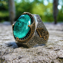 Görseli Galeri görüntüleyiciye yükleyin, Paraiba Tourmaline Sterling Silver Ring
