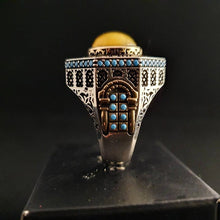 Görseli Galeri görüntüleyiciye yükleyin, Handmade Dome Of Rock Amber Ring
