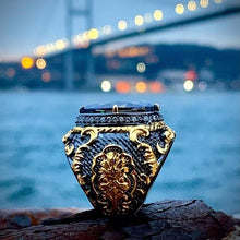 Görseli Galeri görüntüleyiciye yükleyin, Handmade Gold Plated Tanzanite Silver Ring
