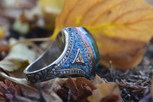 Görseli Galeri görüntüleyiciye yükleyin, Handmade Engraved Silver Horse Ring
