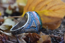 Görseli Galeri görüntüleyiciye yükleyin, Handmade Engraved Silver Horse Ring
