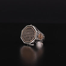 Görseli Galeri görüntüleyiciye yükleyin, Black Zircon Silver Ring With Multistones
