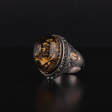 Görseli Galeri görüntüleyiciye yükleyin, Unique Dome Hand Carved Silver Ring
