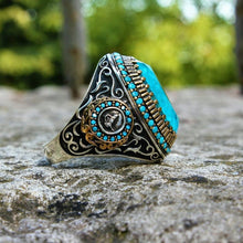 Görseli Galeri görüntüleyiciye yükleyin, Handmade Blue Paraiba Tourmaline Oval Ring
