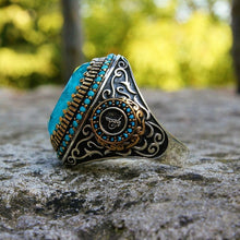 Görseli Galeri görüntüleyiciye yükleyin, Handmade Blue Paraiba Tourmaline Oval Ring
