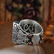 Görseli Galeri görüntüleyiciye yükleyin, Handmade Crescent and Star Silver Ring
