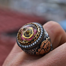 Görseli Galeri görüntüleyiciye yükleyin, Handmade Turkish Gemstone Ring Men
