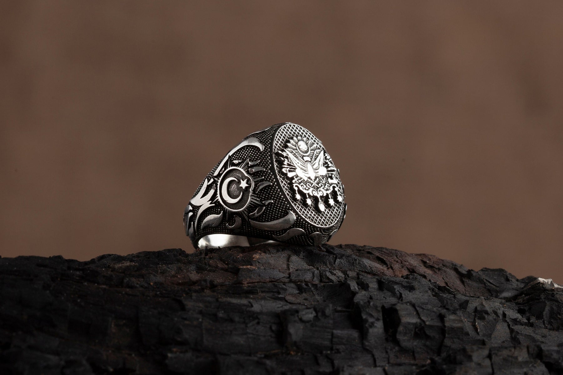 Ottoman Coat of Arms Silver Ring