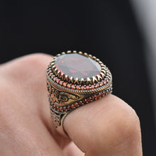 Görseli Galeri görüntüleyiciye yükleyin, Stylish Red Zircon Ring Men
