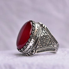 Görseli Galeri görüntüleyiciye yükleyin, Ottoman Red Amber Ring Men
