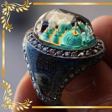 Görseli Galeri görüntüleyiciye yükleyin, Unique Gemstone Handcarved Ring
