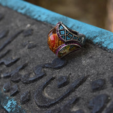 Görseli Galeri görüntüleyiciye yükleyin, Handcarved Turquoise Gemstone Ring Men
