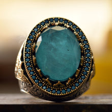 Görseli Galeri görüntüleyiciye yükleyin, Natural Blue Paraiba Tourmaline Ring
