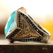 Görseli Galeri görüntüleyiciye yükleyin, Handmade Natural Blue Paraiba Tourmaline Ring
