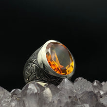 Görseli Galeri görüntüleyiciye yükleyin, Handmade Zircon Stone Ring Men
