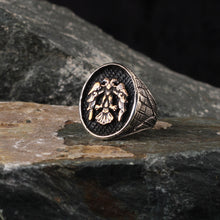 Görseli Galeri görüntüleyiciye yükleyin, Masculine Double Headed Eagle Silver Ring
