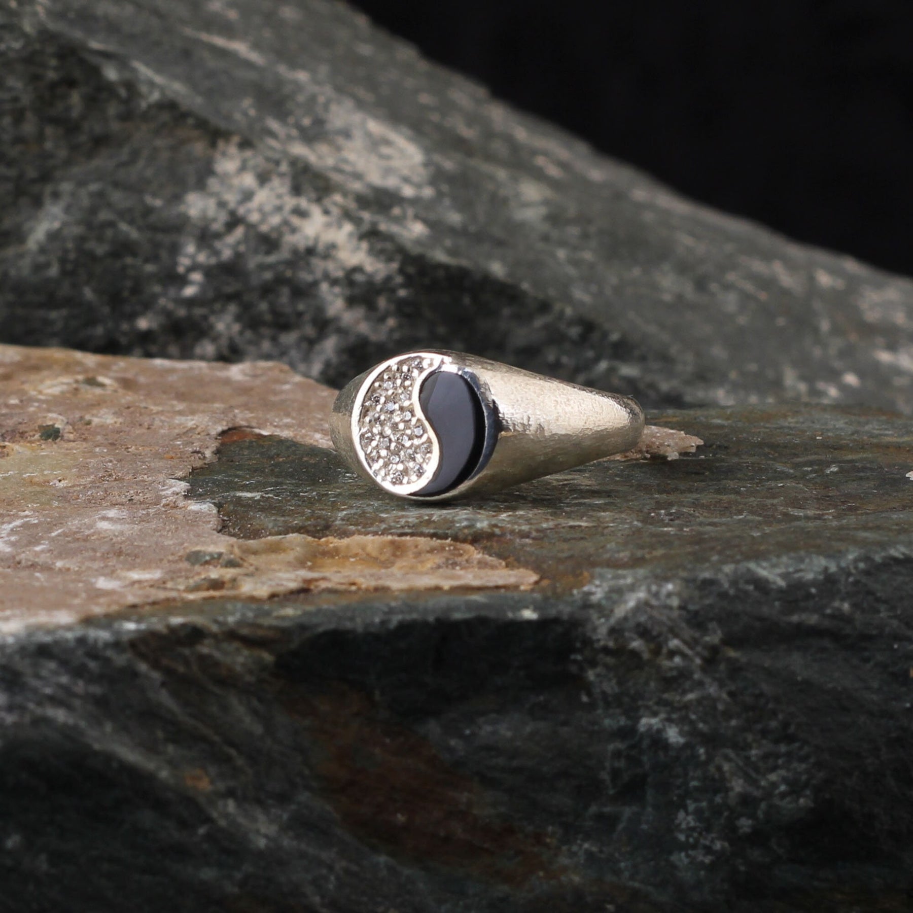 Yin Yang Sterling Silver Ring