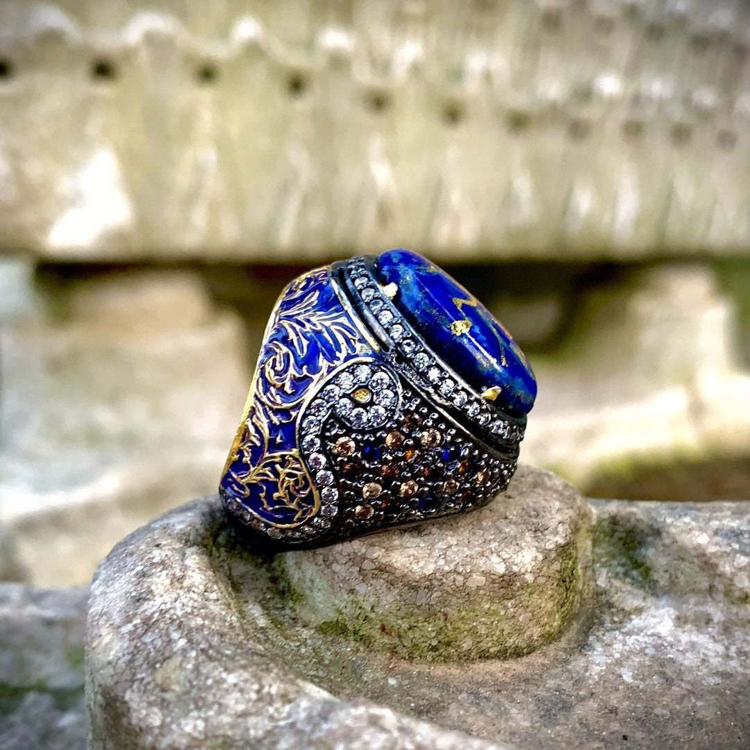 Unique Lapis Lazuli Ring