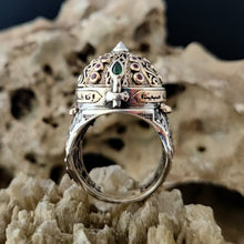 Görseli Galeri görüntüleyiciye yükleyin, Unique Helmet Sterling Silver Ring
