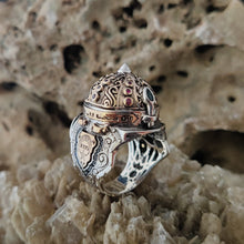 Görseli Galeri görüntüleyiciye yükleyin, Unique Helmet Sterling Silver Ring
