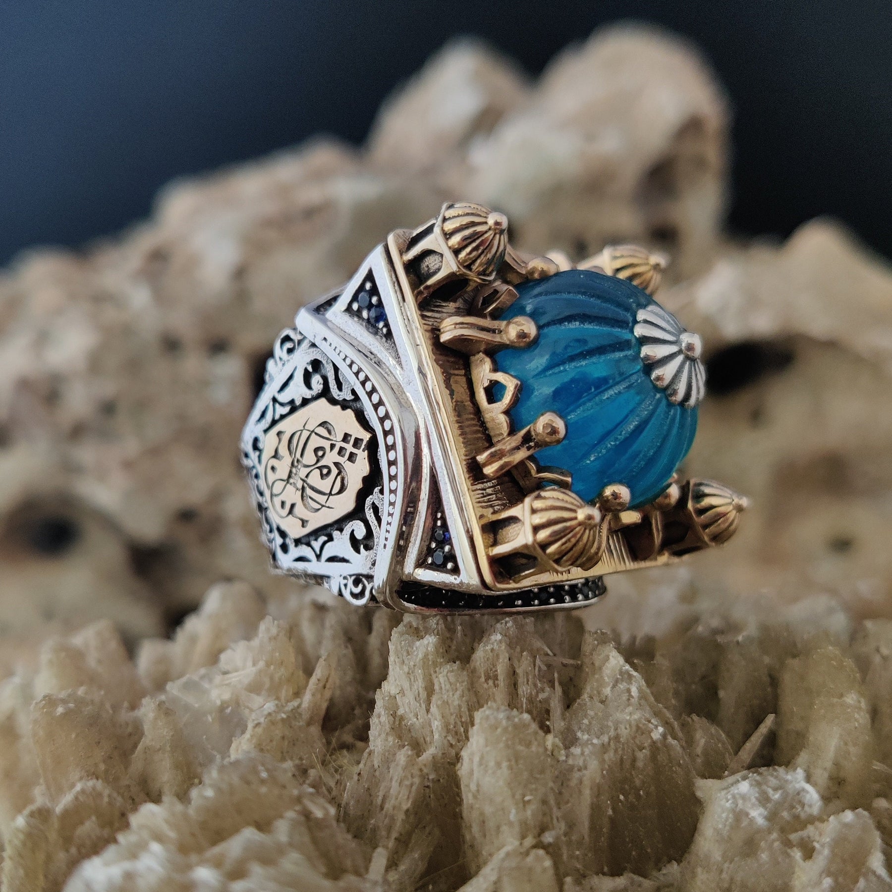 Magnificent Islamic Dome Mosque Ring