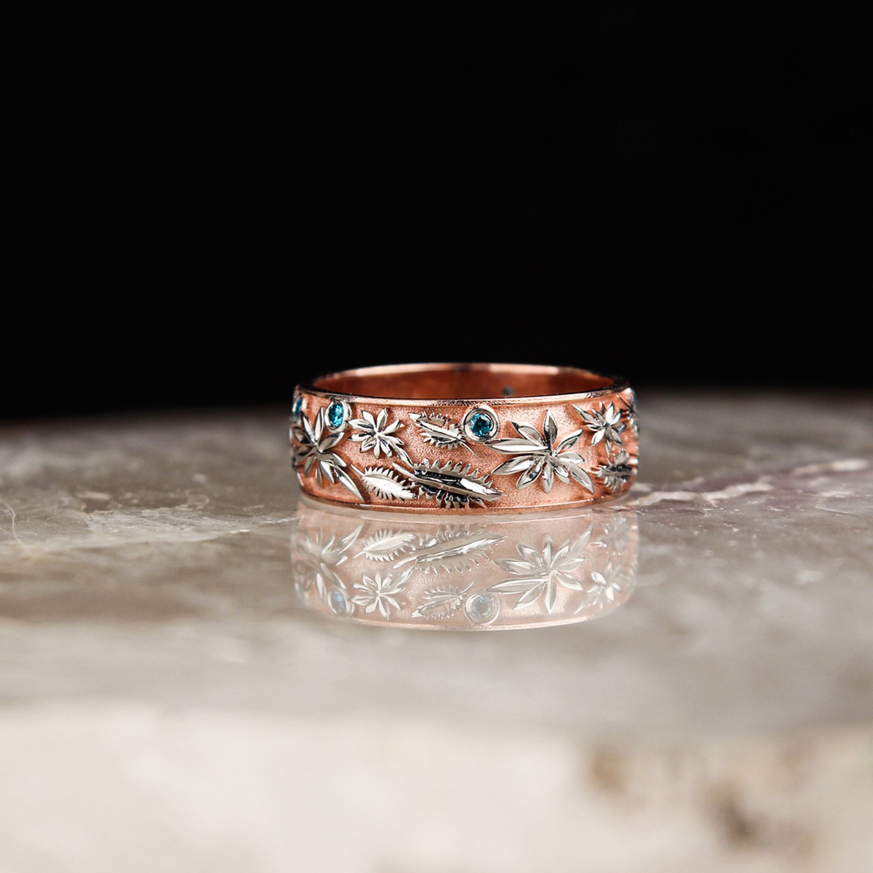 Rose Gold Plated Engagement Ring