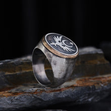 Görseli Galeri görüntüleyiciye yükleyin, Double Headed Eagle Ring For Men
