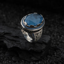 Görseli Galeri görüntüleyiciye yükleyin, Multistone Paraiba Tourmaline Silver Ring
